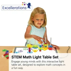 Excellerations® STEM Math Light Table Activity Set