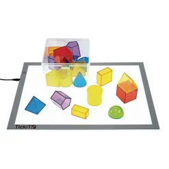 Excellerations® STEM Translucent Geometric Shapes with Activity Cards