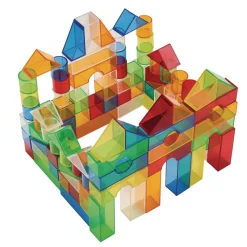 Excellerations® STEM Translucent Light Blocks - Set of 100 in a Bin