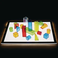 Excellerations® STEM Translucent Light Blocks - Set of 100 in a Bin