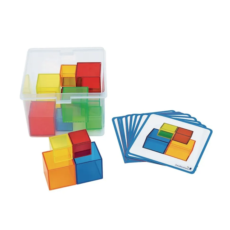 Excellerations® STEM Translucent Cubes with Activity Cards
