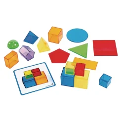 Excellerations® STEM Translucent Shapes set with Activity Cards 71 Pieces
