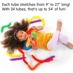 Excellerations® Stretchy Pop Tubes - 24 Pieces