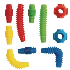Excellerations® Stretchy Tubes and Connectors - 60 Pieces