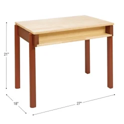 Excellerations® Sustainable Rubberwood Desk (Preschool Height)