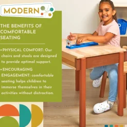 Excellerations® Sustainable Rubberwood Desk (Preschool Height)