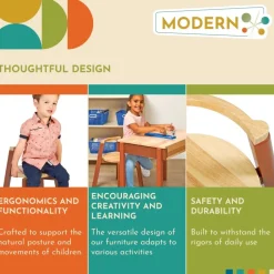 Excellerations® Sustainable Rubberwood Chair (Preschool Height)