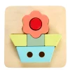 Excellerations® Sustainably Harvested Rubberwood Flower Puzzle