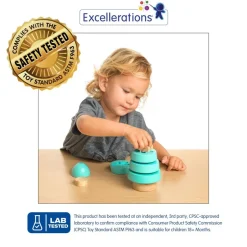 Excellerations® Sustainably Harvested Rubberwood Stacking Tree