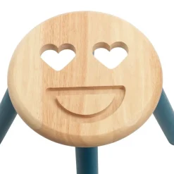 Excellerations® Sustainably Harvested Rubber Wood Emotions Stool - Set of 2 Emotions, Love and Angry