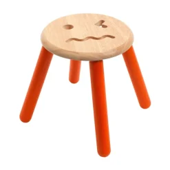 Excellerations® Sustainably Harvested Rubber Wood Emotions Stool - Set of 2 Emotions, Love and Angry