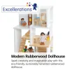 Excellerations® Sustainably Harvested Rubberwood Modern Dollhouse