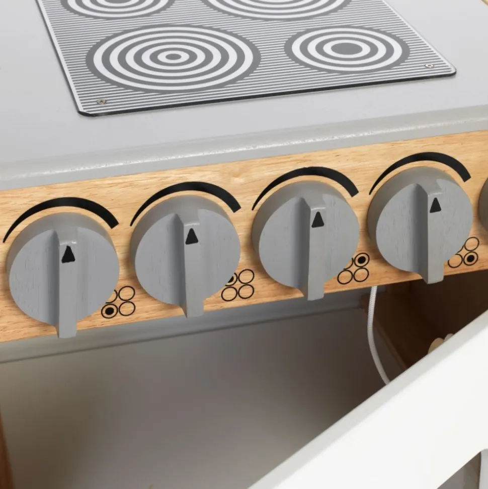 Excellerations® Sustainably Harvested Rubberwood Modern Stove