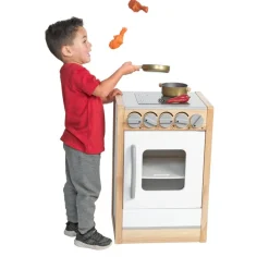 Excellerations® Sustainably Harvested Rubberwood Modern Stove