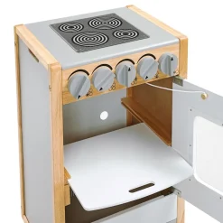 Excellerations® Sustainably Harvested Rubberwood Modern Stove