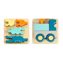 Excellerations® Sustainably Harvested Train and Crocodile Puzzles
