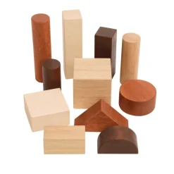 Excellerations® Sustainably Harvested Rubberwood Unit Blocks Tower - 26 Pieces