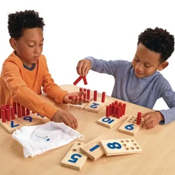 Excellerations® Sustainably Harvested Rubberwood Peg Number Boards