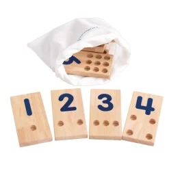 Excellerations® Sustainably Harvested Rubberwood Peg Number Boards