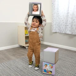 Excellerations® TenderTots™ Calming Photo Cubes w/ Mirror - Set of 3