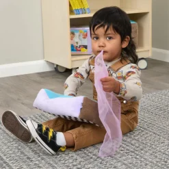 Excellerations® TenderTots™ Calming Plush & Play Tissue Box - 12 Scarves