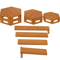 Excellerations® TerraTough™ Outdoor Interlocking Nesting Steps & Balance Beams