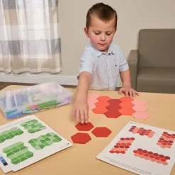 Excellerations® Tessellations Math Activity Set - 114 pieces with Storage