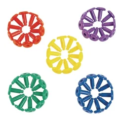 Excellerations® Textured Fun Foam Shapes & Pegs - 55 Pieces