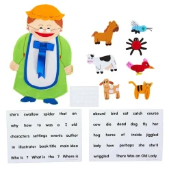 Excellerations® There Was An Old Lady Felt Story Pieces