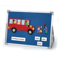 Excellerations® Three-In-One - Easel, Magnetic Dry Erase + Flannel Board 24" x 18"