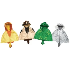 Excellerations® Toddler Animal Capes with Hoods Set of 4