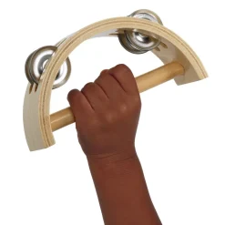 Excellerations® Toddler Easy-Hold Wooden Tambourine