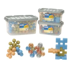 Excellerations® Toddler Natural Tone Manipulatives Set of 3 - 113 pieces