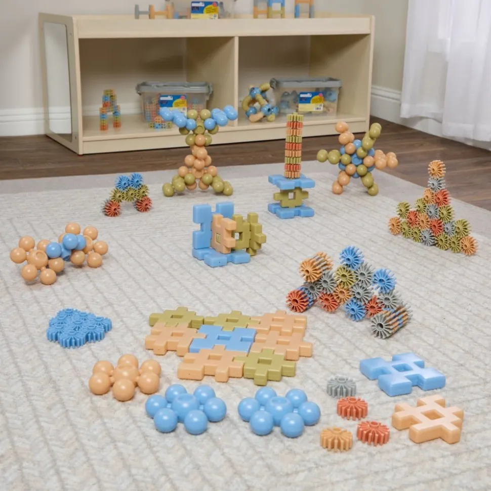 Excellerations® Toddler Natural Tone Manipulatives Set of 3 - 113 pieces