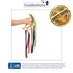 Excellerations® Toddler Ribbon Tambourine Set of 4