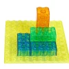 Excellerations® Translucent Building Bricks With Baseplate Lid - 60 pcs