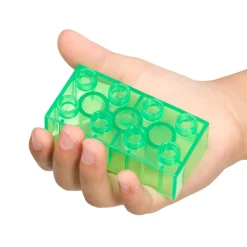 Excellerations® Translucent Building Bricks With Baseplate Lid - 60 pcs