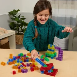 Excellerations® Translucent Grid Linking Cubes - 200 Pieces