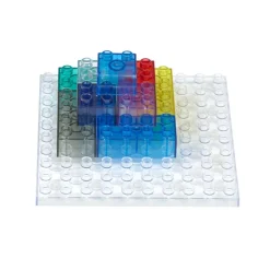 Excellerations® Translucent Building Bricks & 4 Baseplates Kit - 144pcs
