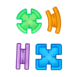 Excellerations® Translucent Jigsaw Connectors - 90 Pieces