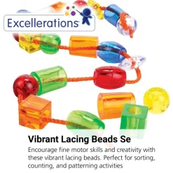 Excellerations® Translucent Lacing Beads 94 pcs