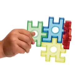 Excellerations® Translucent Waffle Blocks - 72 Pieces