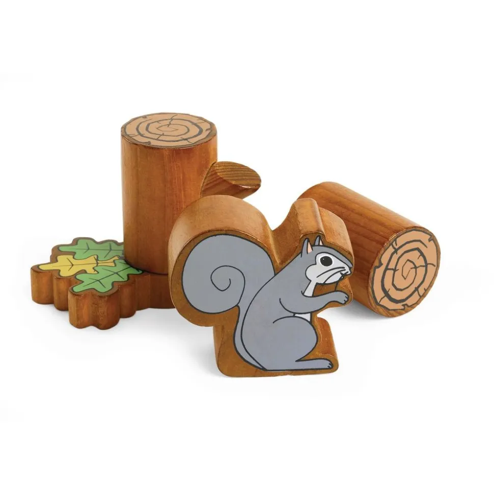 Excellerations® Tree and Squirrel Blocks - Set of 46
