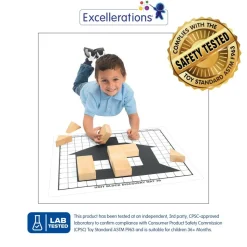 Excellerations® Unit Block Discovery Double-Sided Mats 23" x 19" - Set of 6