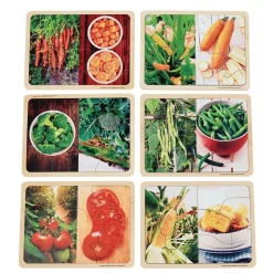 Excellerations® Vegetable Photo Puzzles Set of 6