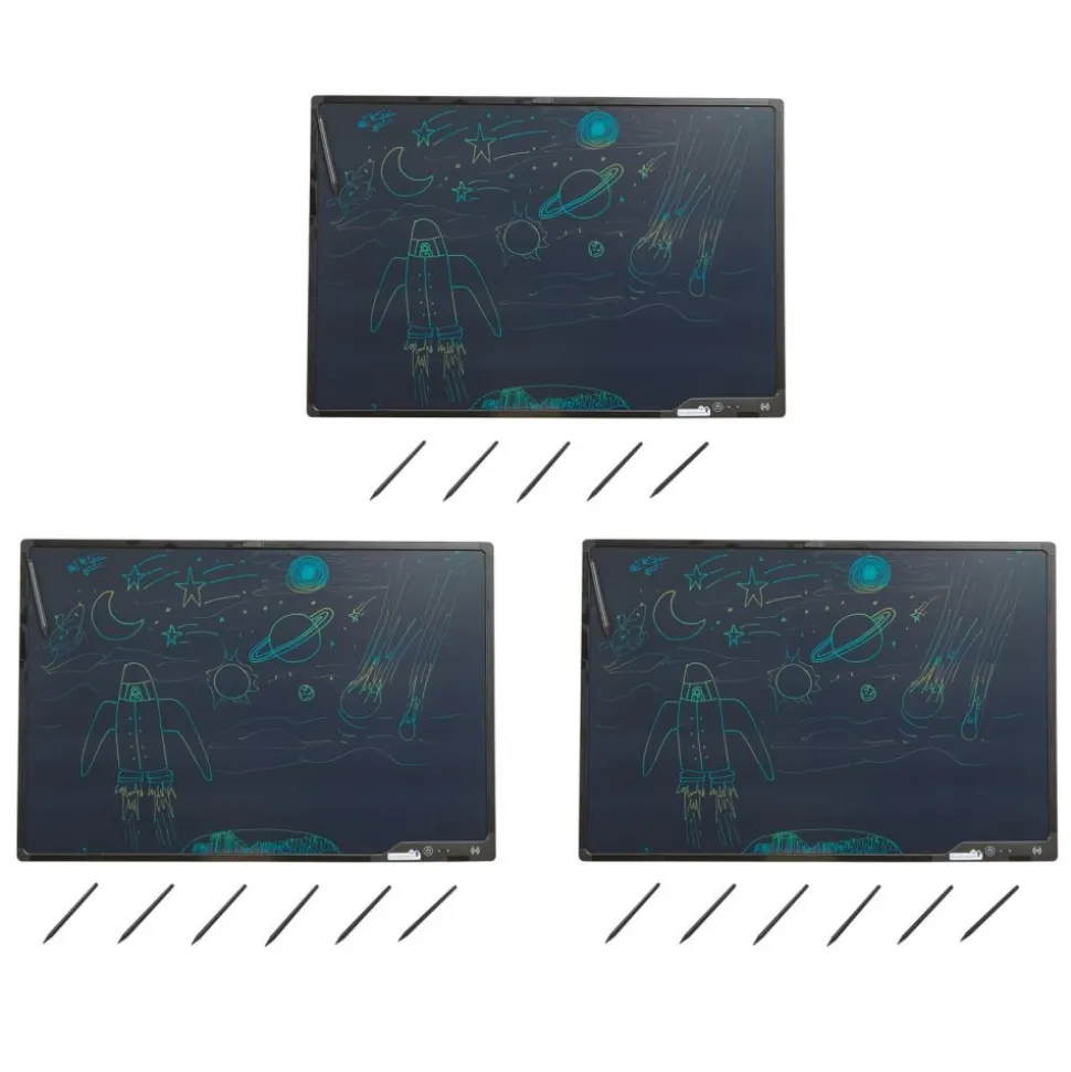 Excellerations® WallScribe™ LCD Board - Set of 3 + 18 Stylus Pens