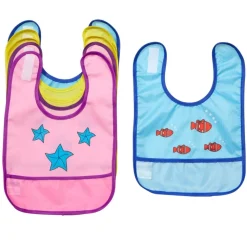 Excellerations® Waterproof Sea Creature Bibs - Set of 6