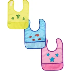 Excellerations® Waterproof Sea Creature Bibs - Set of 6