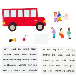 Excellerations® Wheels on the Bus Felt Story Pieces
