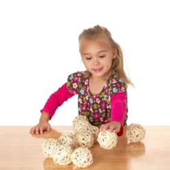 Excellerations® Wicker Balls - 10 Pieces